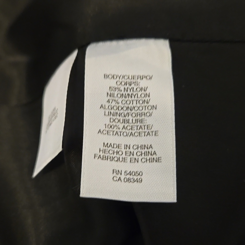 Nine West Black Trench Coat with Relaxed Fit and Adjustable Hem Womens Size S - Picture 5 of 5